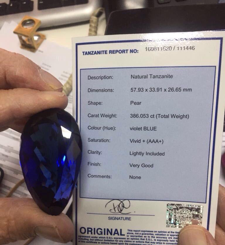 La valeur et la qualité d'une Tanzanite