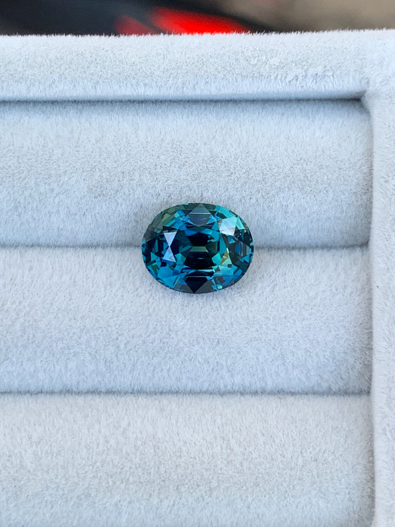 Saphir Teal • 4,15ct Bonnot Paris