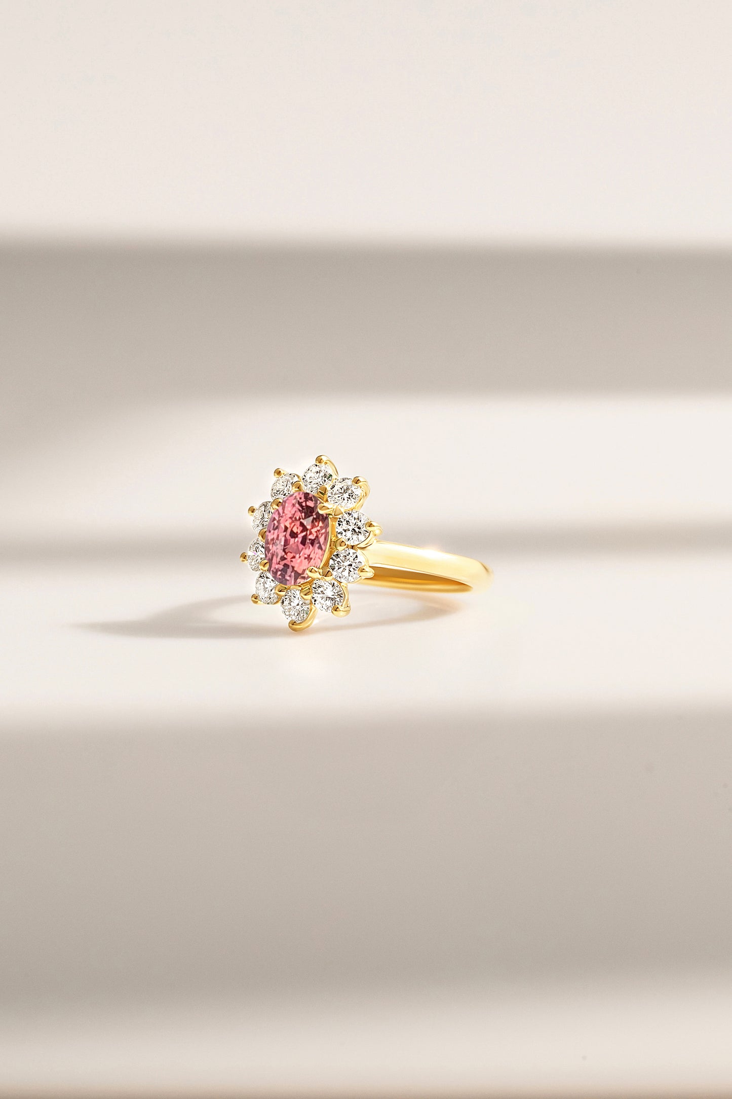 Bague Saphir Padparadscha de Madagascar
