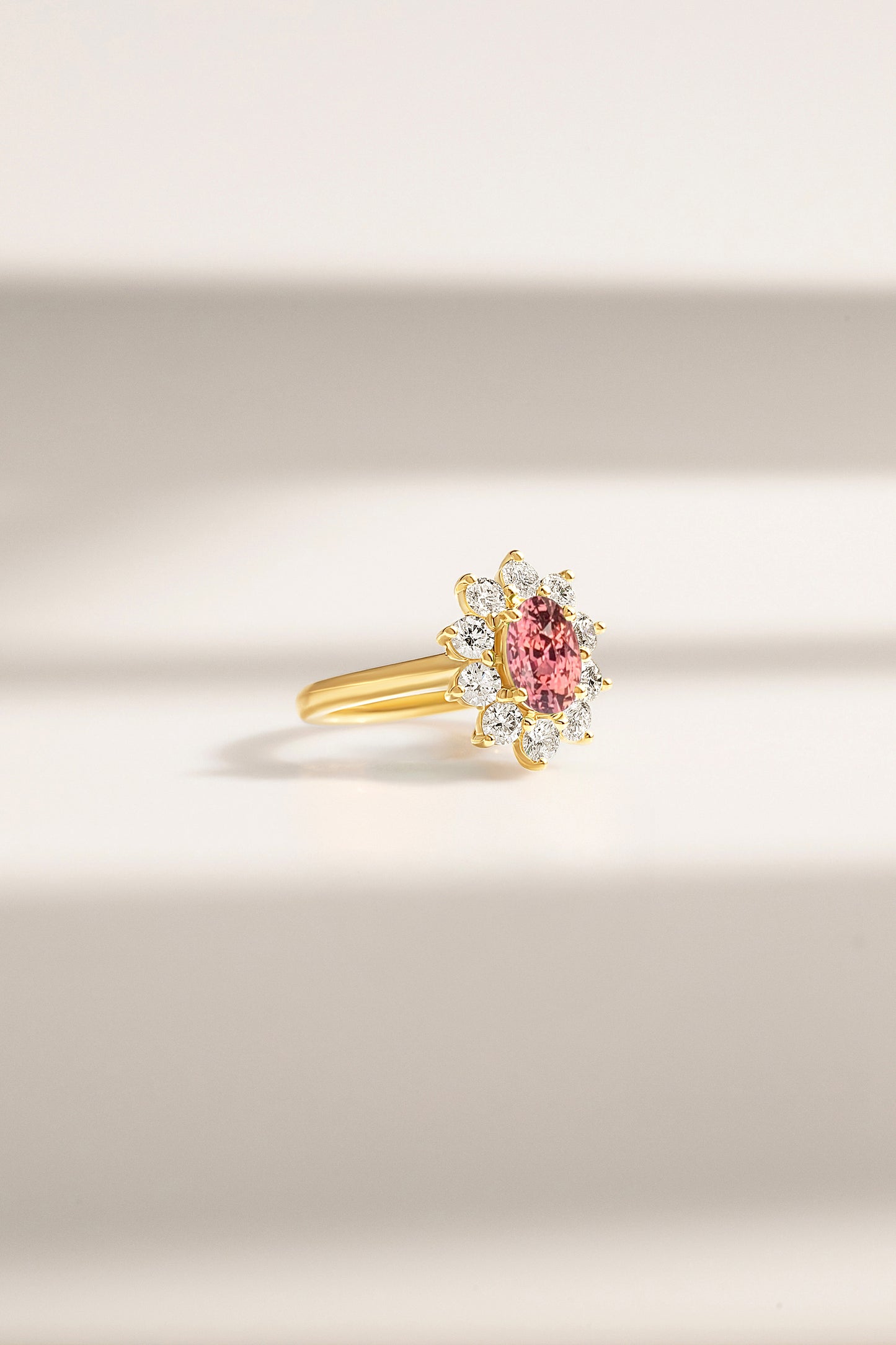 Bague Saphir Padparadscha de Madagascar