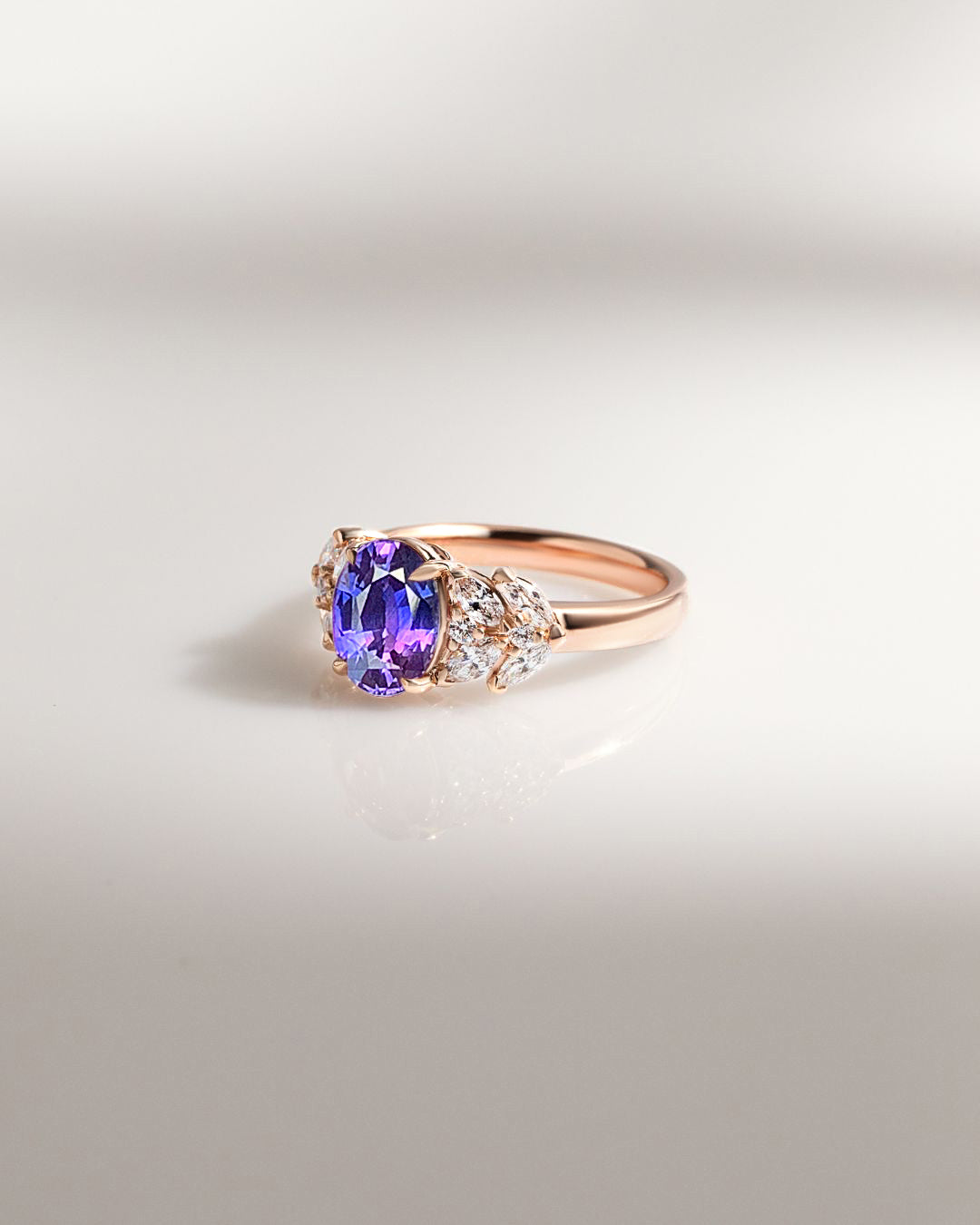 Bague Saphir Bicolore