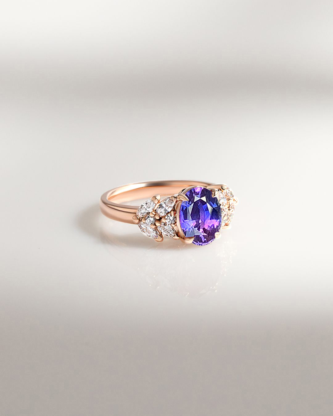 Bague Saphir Bicolore