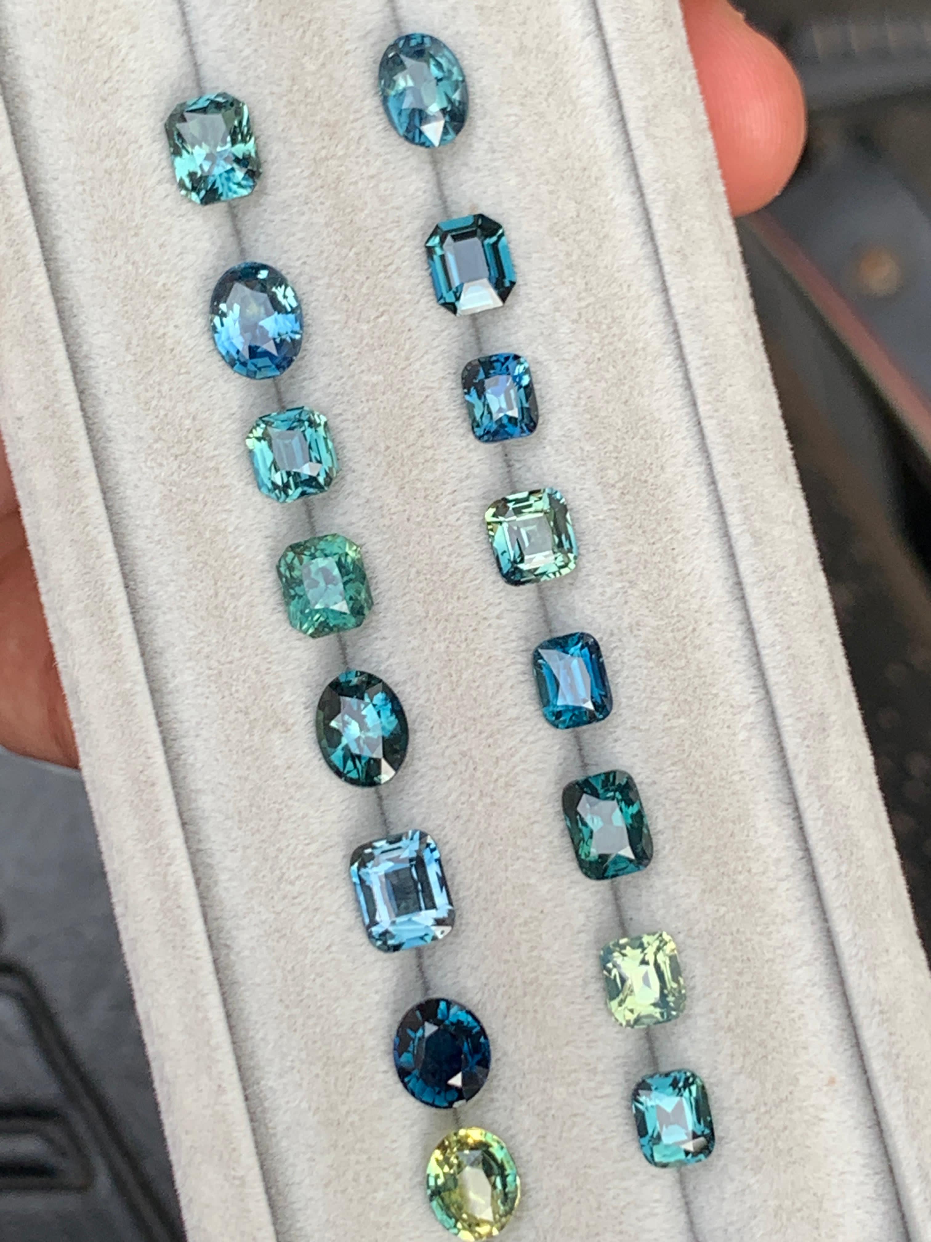 Teal Sapphire Ring