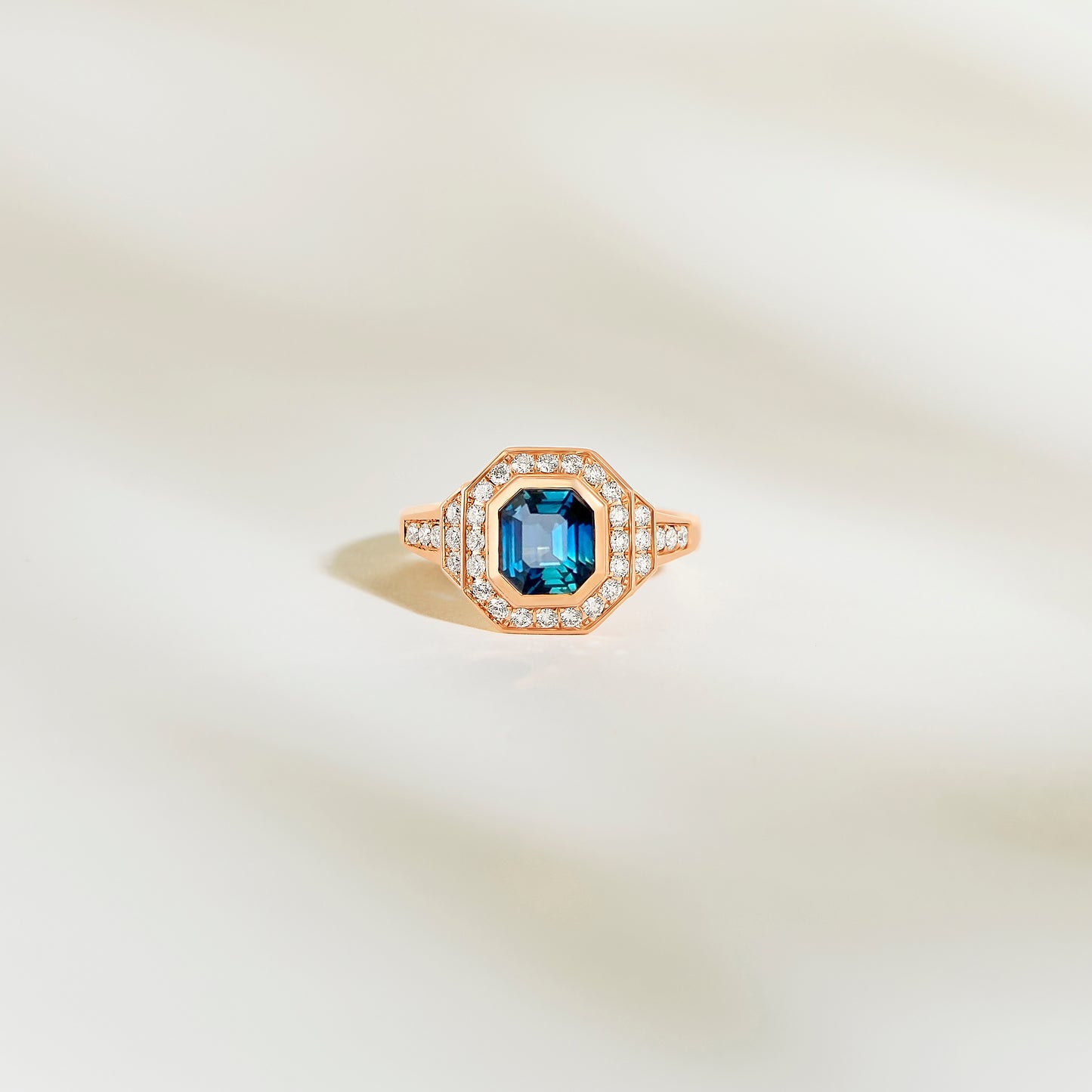 Teal Sapphire Ring • 1.56ct