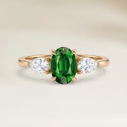 Anello Spallato Tormalina Ovale da 1,47ct