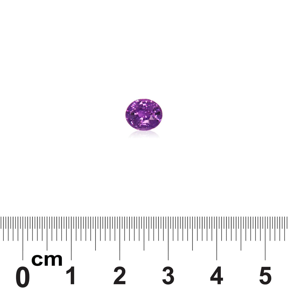 Saphir Violet Ovale de 1,61ct