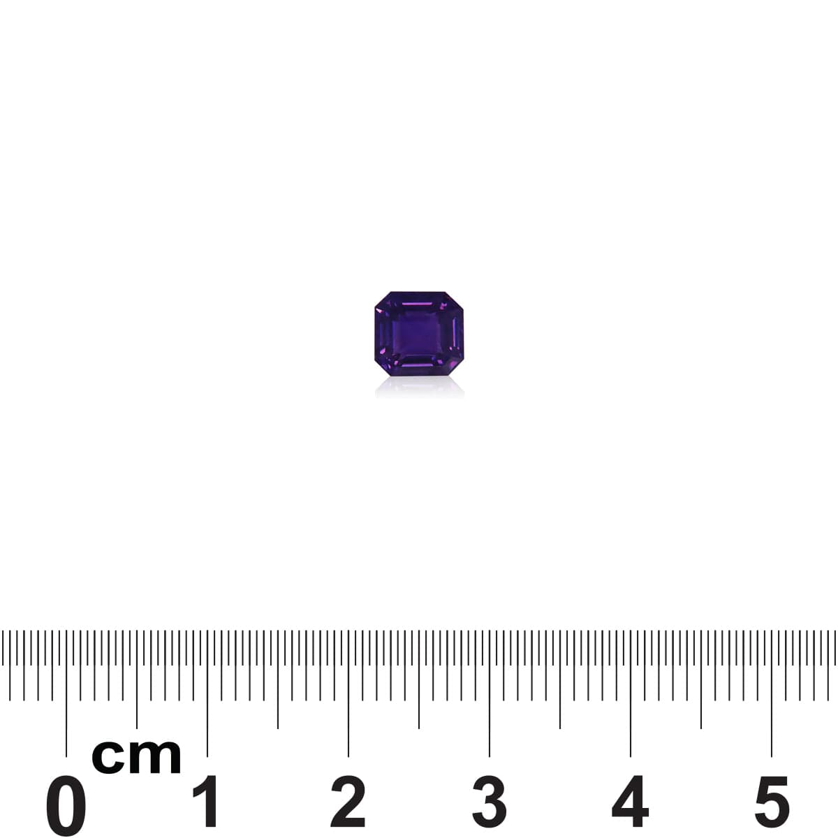 Saphir Violet Rectangle de 1,65ct