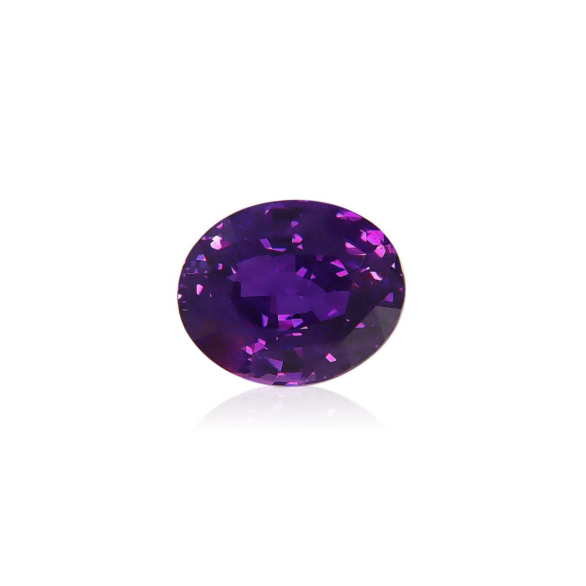 Violetter Saphir Oval 2,61 ct