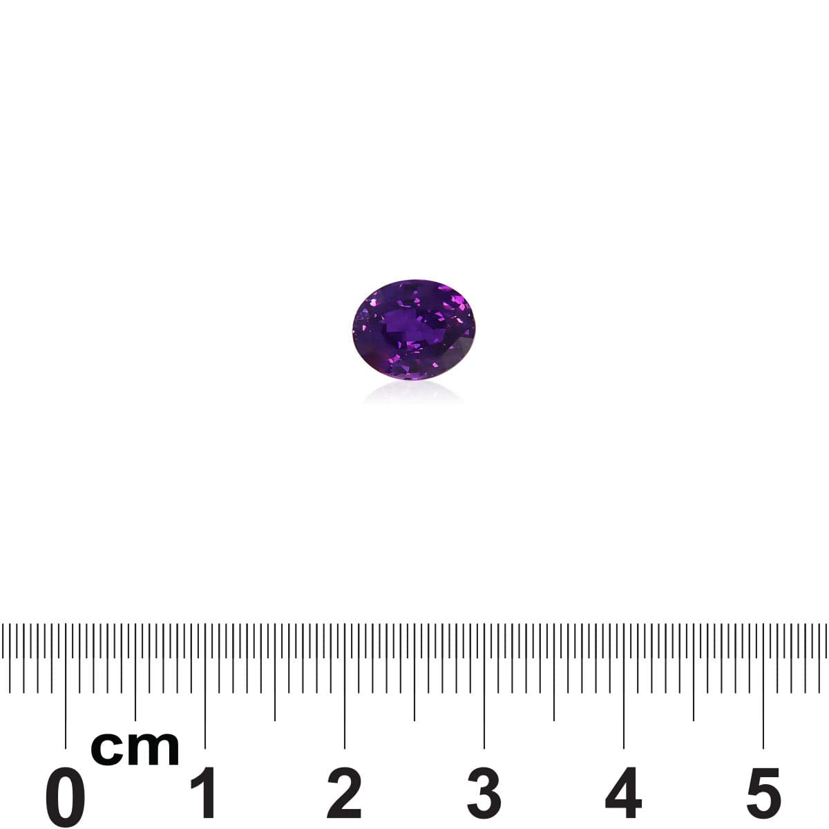 Violetter Saphir Oval 2,61 ct