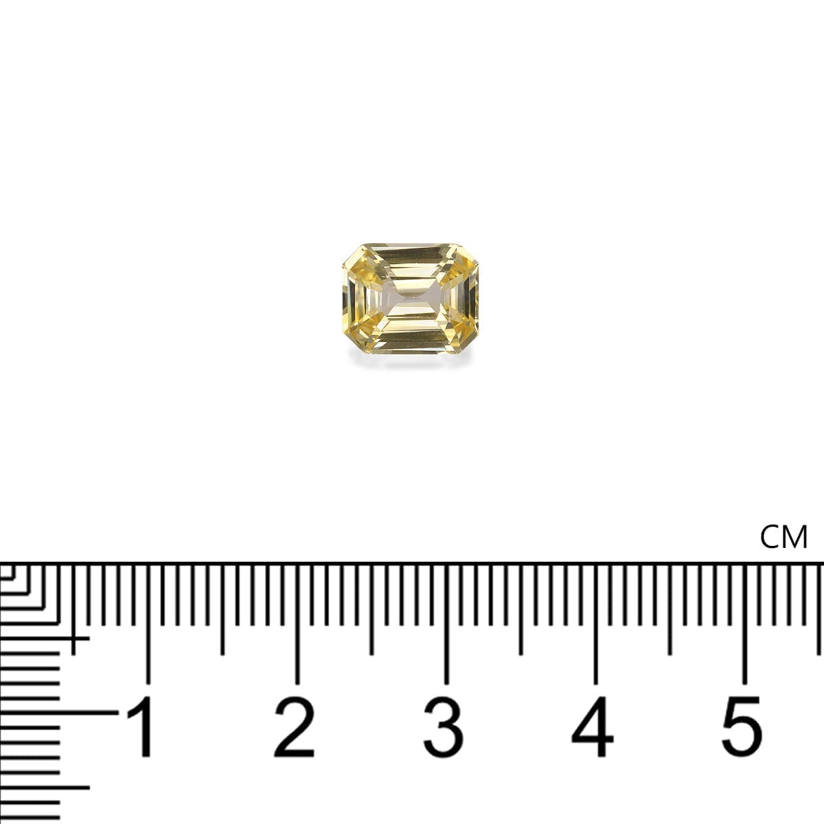 Saphir Jaune Rectangle de 3,06ct