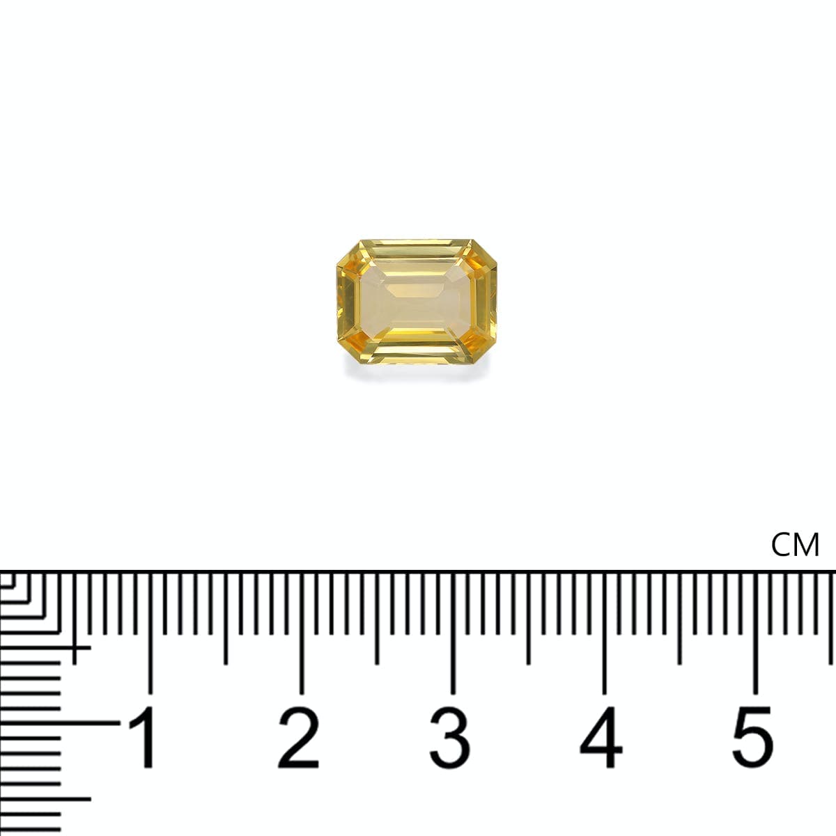 Saphir Jaune Rectangle de 4,04ct