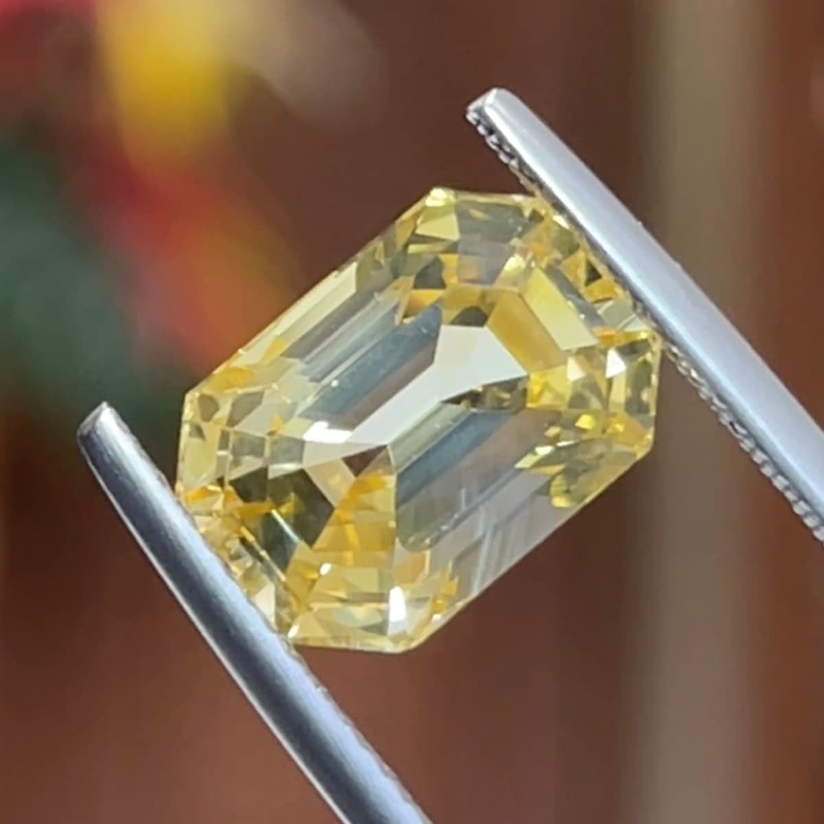 Saphir Jaune Rectangle de 7,95ct
