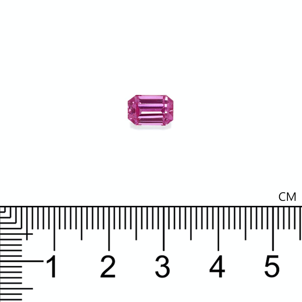 Saphir Rose Rectangle de 2,14ct