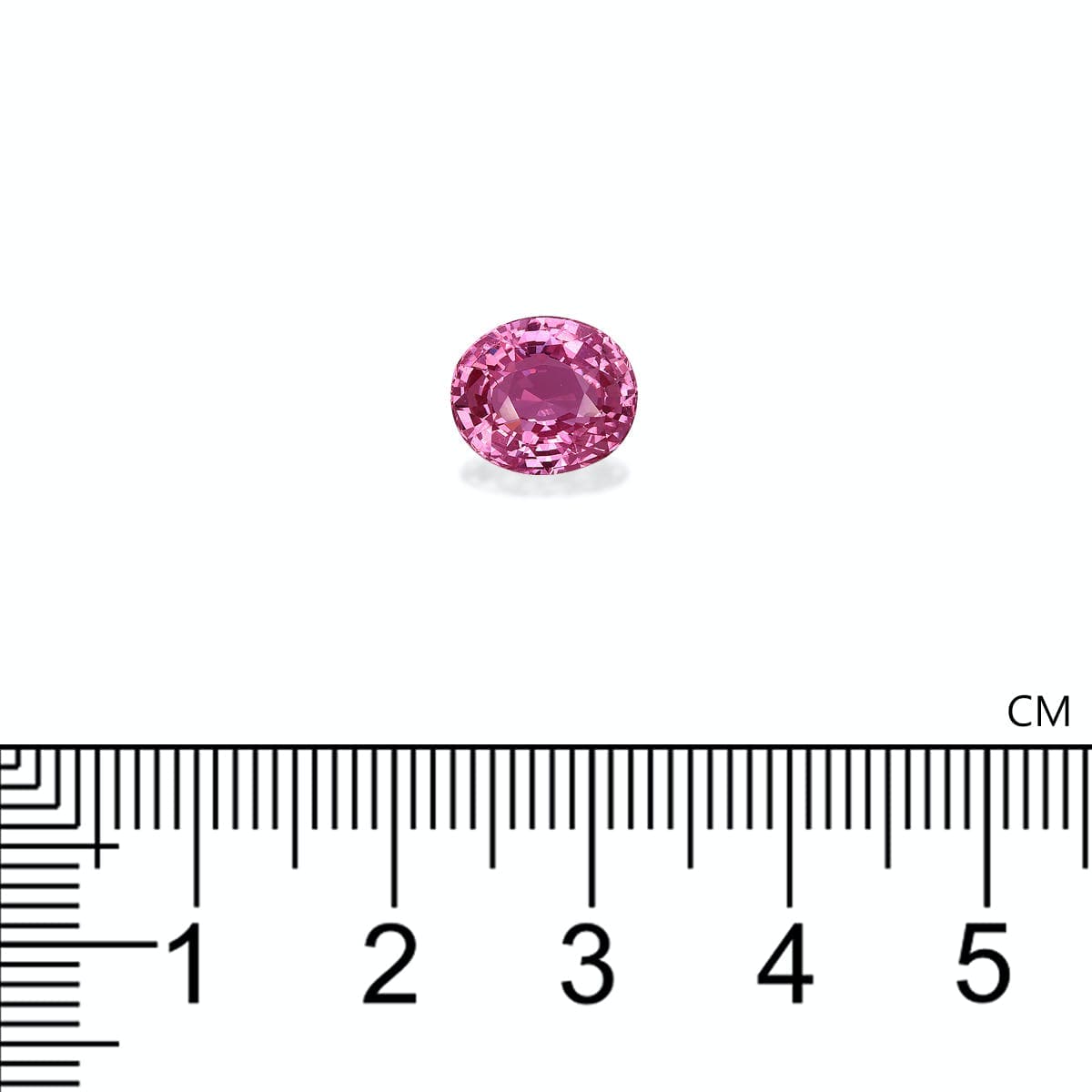 Rosafarbener Ovaler Saphir von 3,55 Karat
