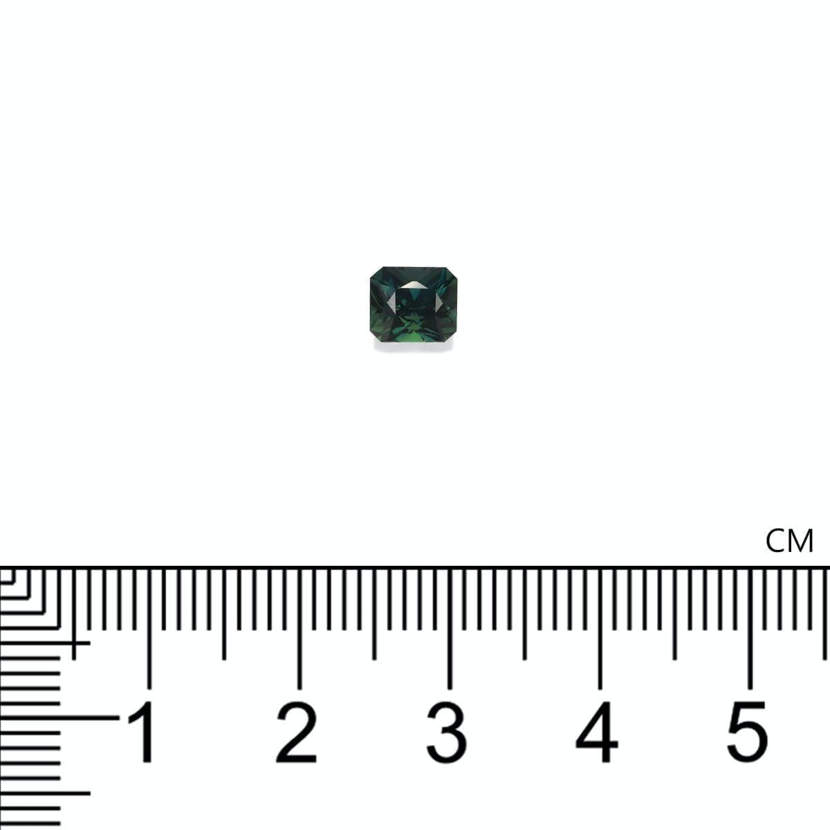 1.25克拉蓝绿色蓝宝石长方形裸石