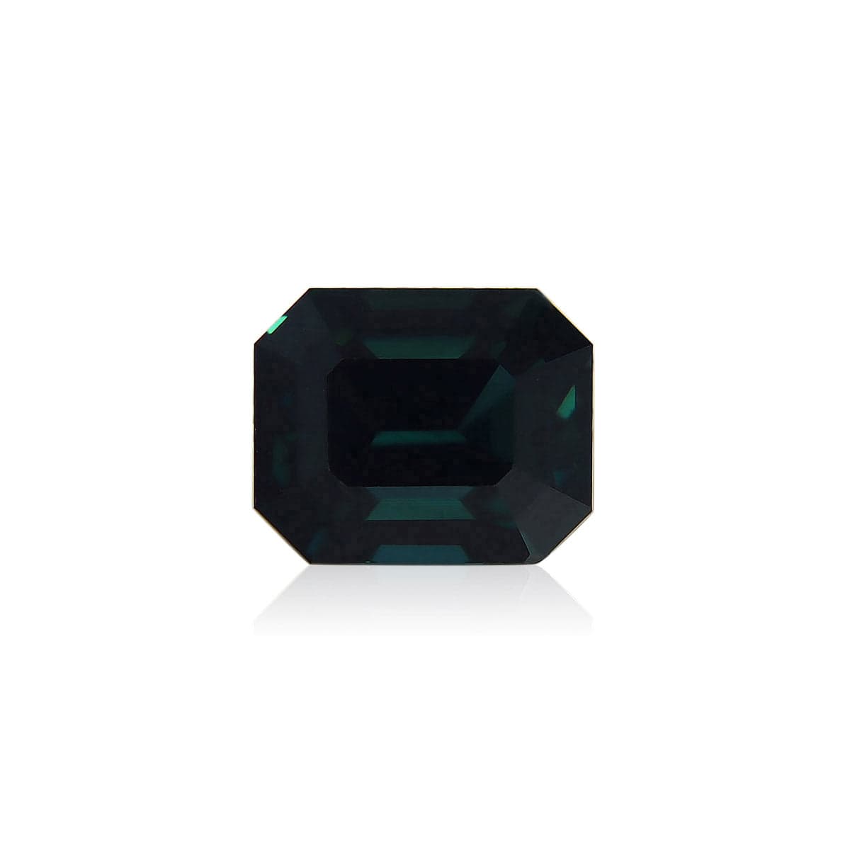 Saphir Teal Rectangle de 4,04ct
