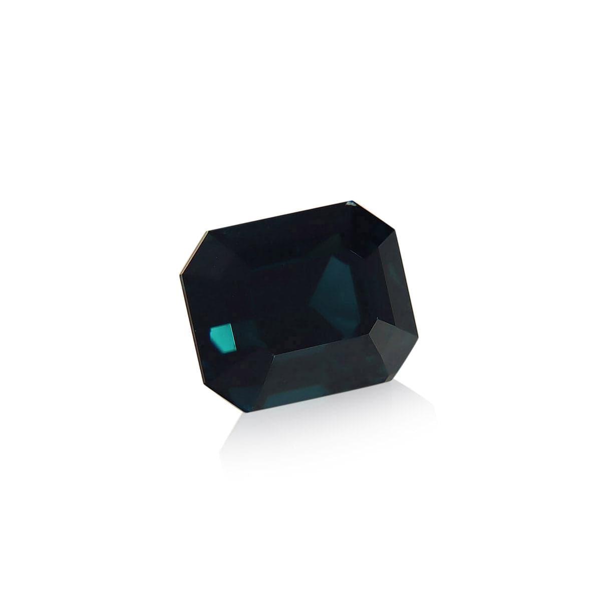 Saphir Teal Rectangle de 4,04ct