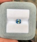 Safira Bicolor Retangular de 1,65ct