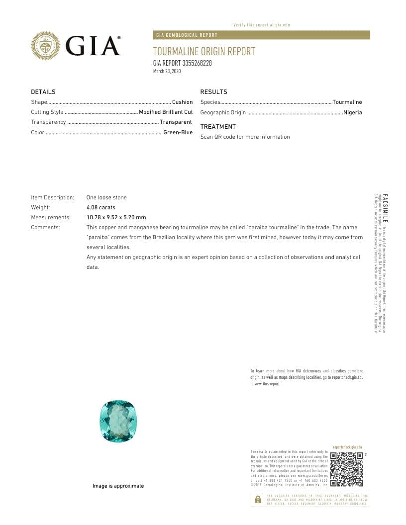 Turmalin Kissenschliff 4,08 ct
