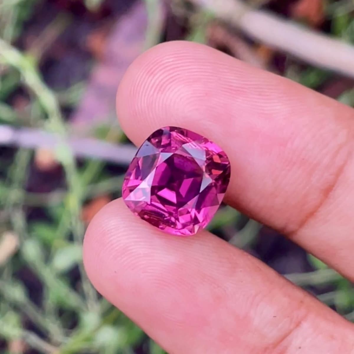 Tourmaline Rose Coussin de 6,21ct