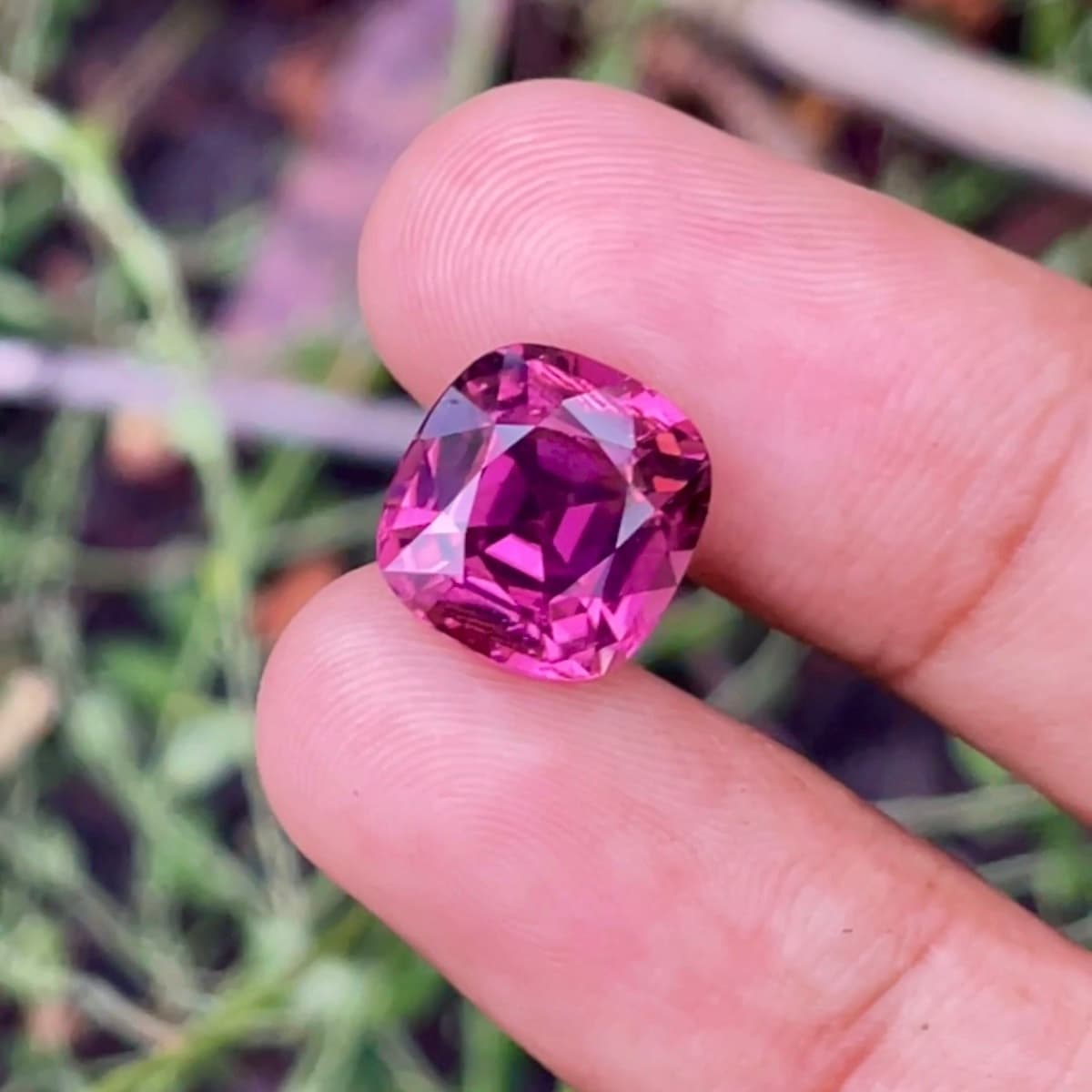 Tourmaline Rose Coussin de 6,21ct