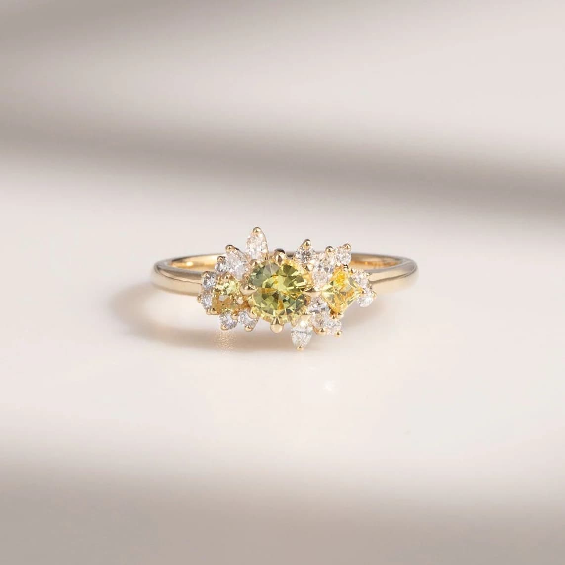 Mini Bloom Saphir Jaune