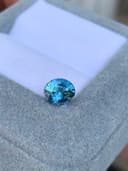 Teal-Saphir Oval 1,59 ct
