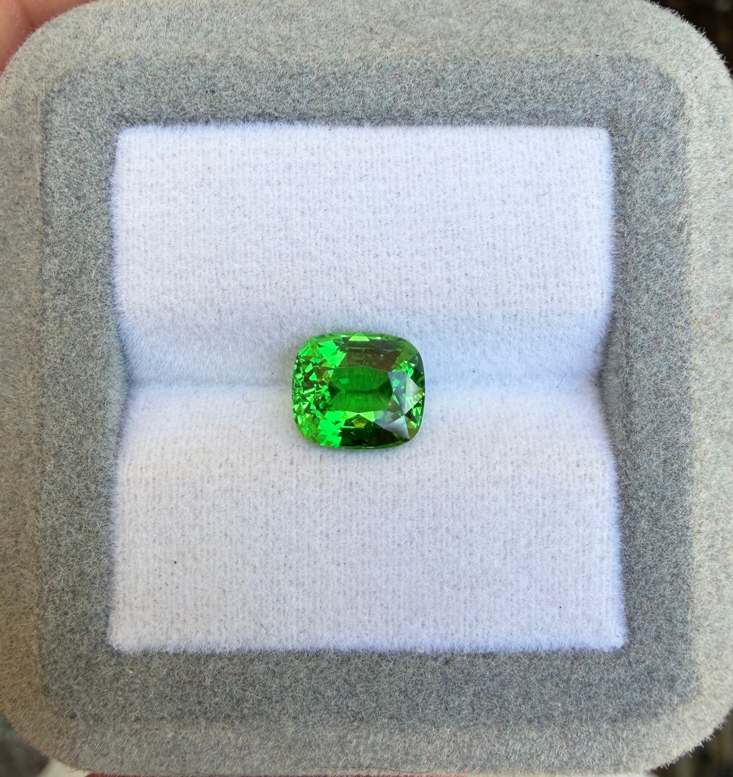 Granada Tsavorite Cushion de 2,66ct