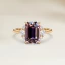Anel Espaldeira Espinélio Retangular de 1,73ct