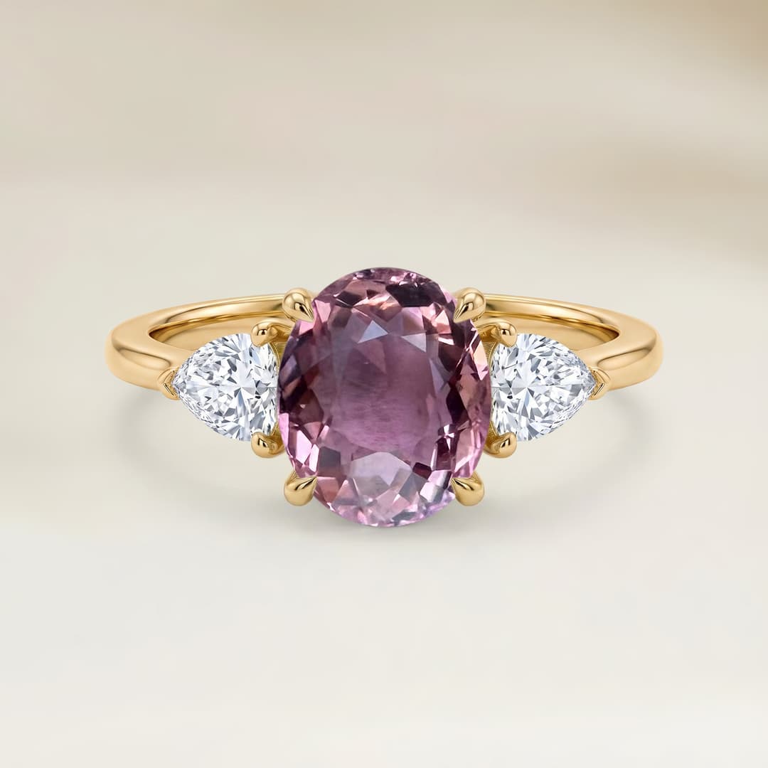 Anillo Hombrera Turmalina Oval de 1,59ct