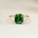 Art-Déco-Ring Granat Kissenschliff 1,51 ct