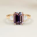 Anello Art Déco Spinello Rettangolare di 1,73ct