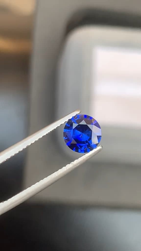 Zafiro Azul Redondo de 1,40ct