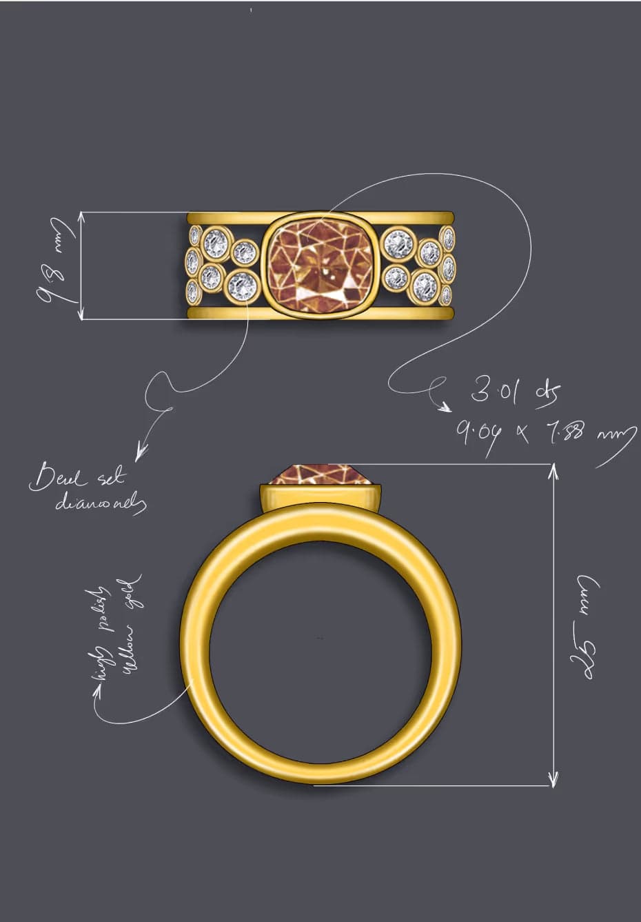 diamant incolore 1 ct