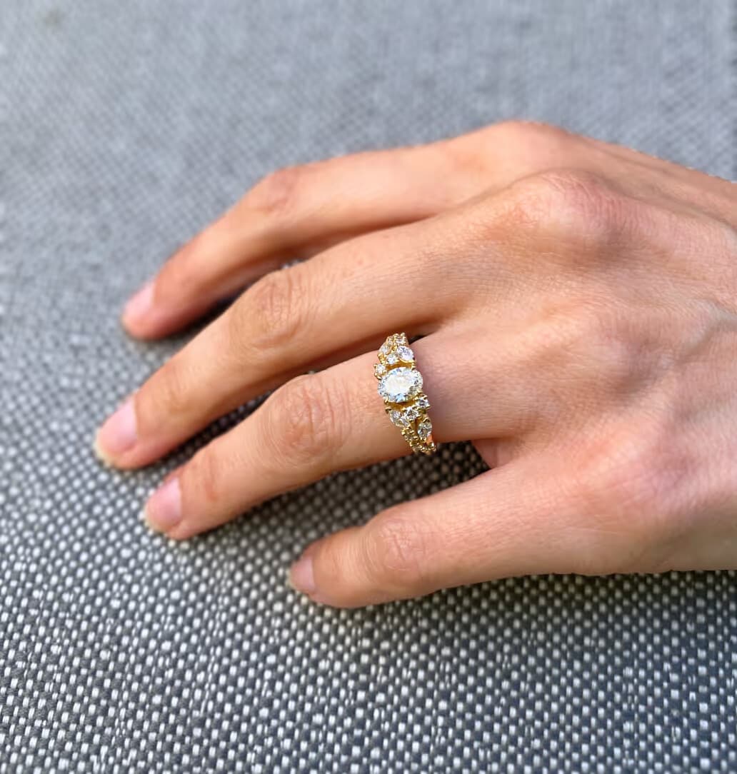 Bague de fiançailles avec diamants