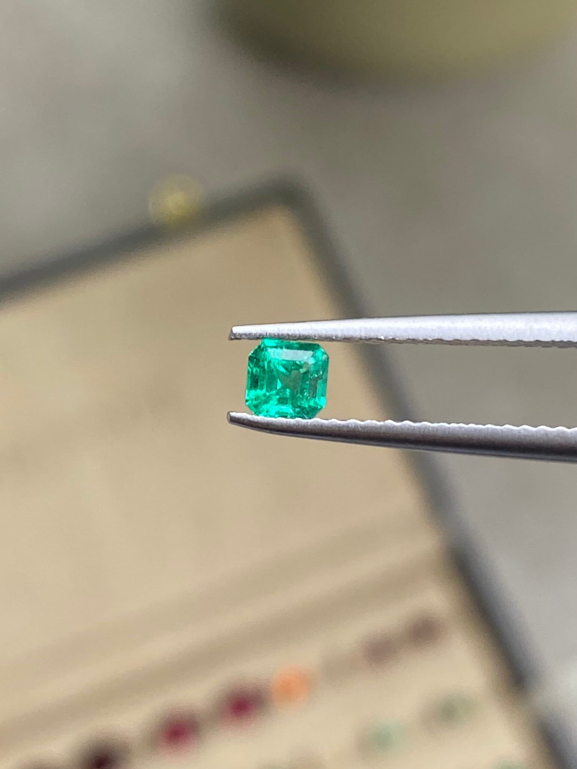 Sambischer Smaragd Rechteck 0,28 ct