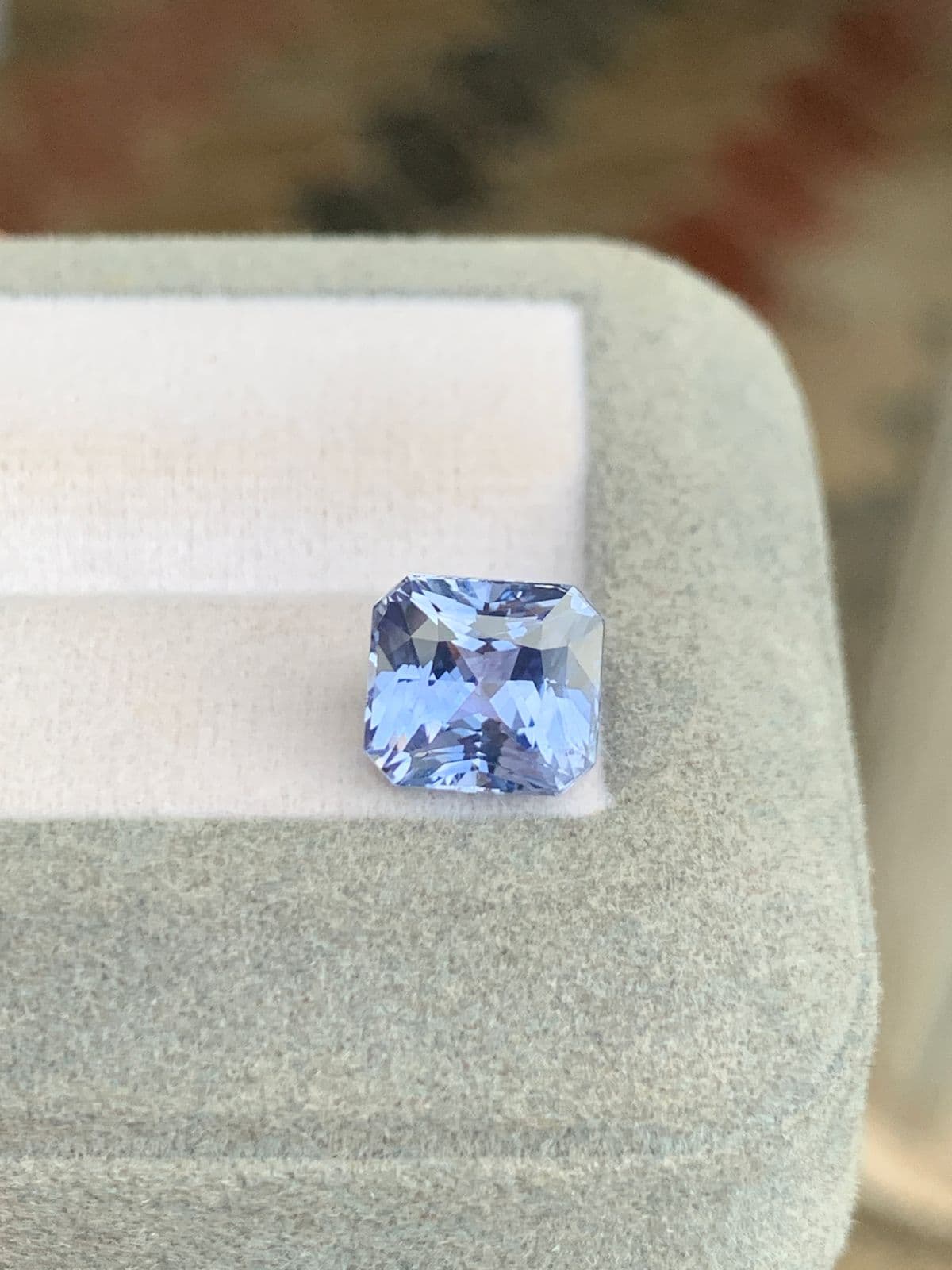 Zaffiro Blu Rettangolare da 4,50ct