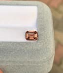 Oranger Saphir Rechteck 1,60 ct