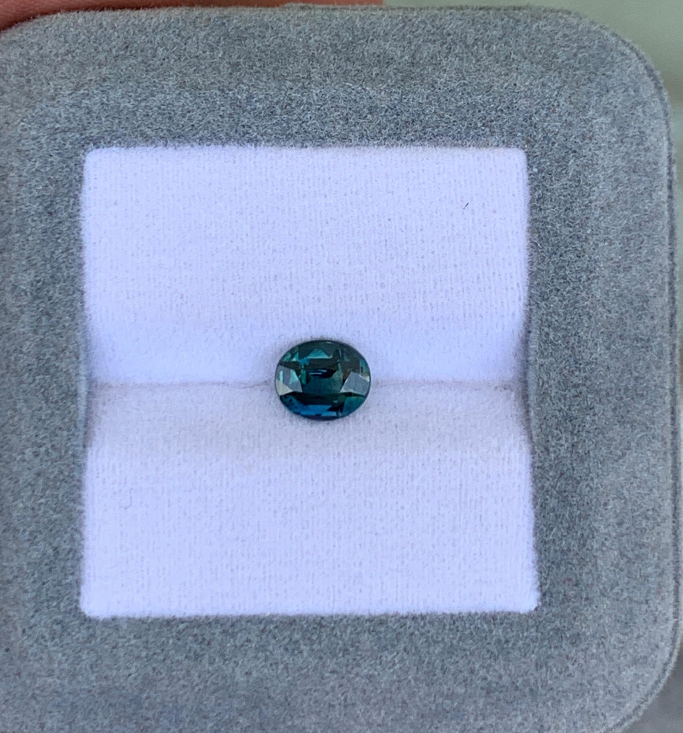 Teal Sapphire Oval 1.12ct