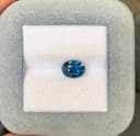 Teal-Saphir Oval 2,52 ct