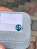 Round Teal Sapphire of 2.59ct