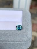 Teal-Saphir Rechteck 1,30 ct