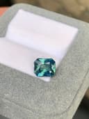 Teal Sapphire Rectangle 3.10ct
