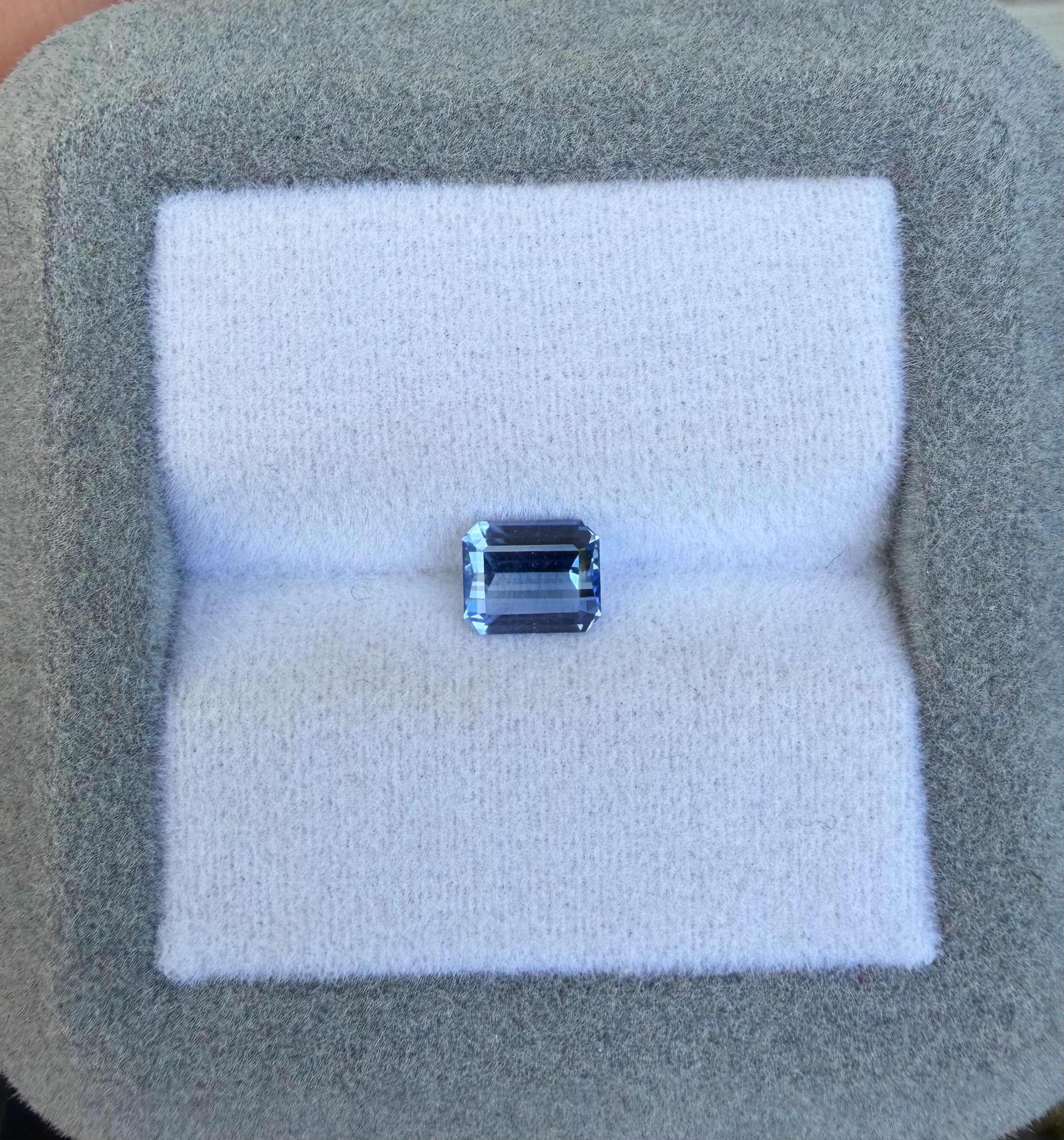 Blauer Saphir Rechteck 0,86 ct