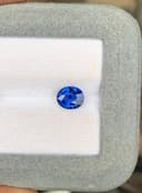 Saphir Bleu Ovale de 1,56ct — Chauffé