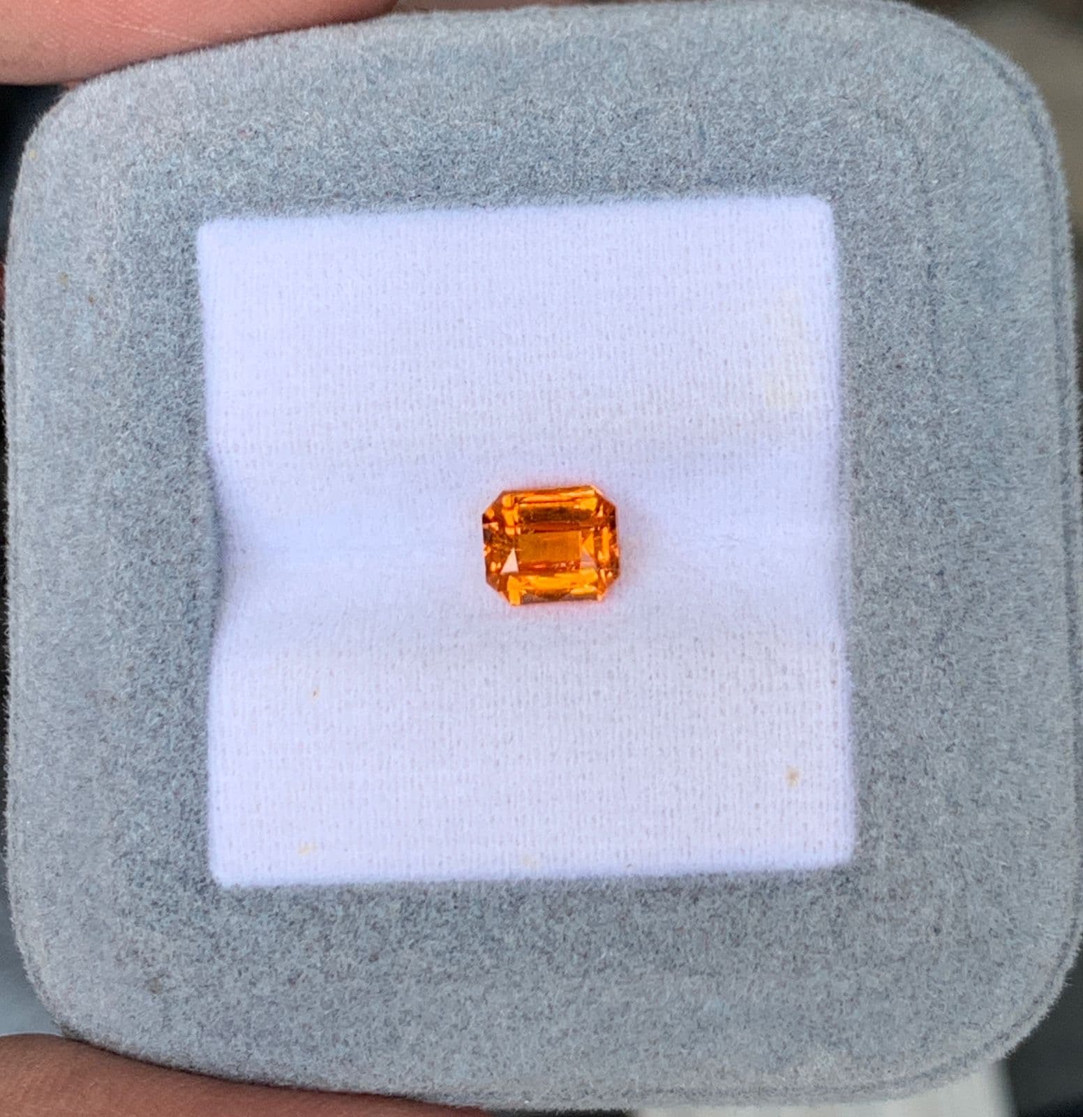 Grenat Spessartite Rectangle de 1,61ct