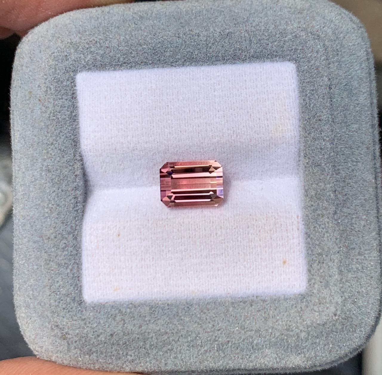 Bi-Color Tourmaline Rectangle 2.60ct