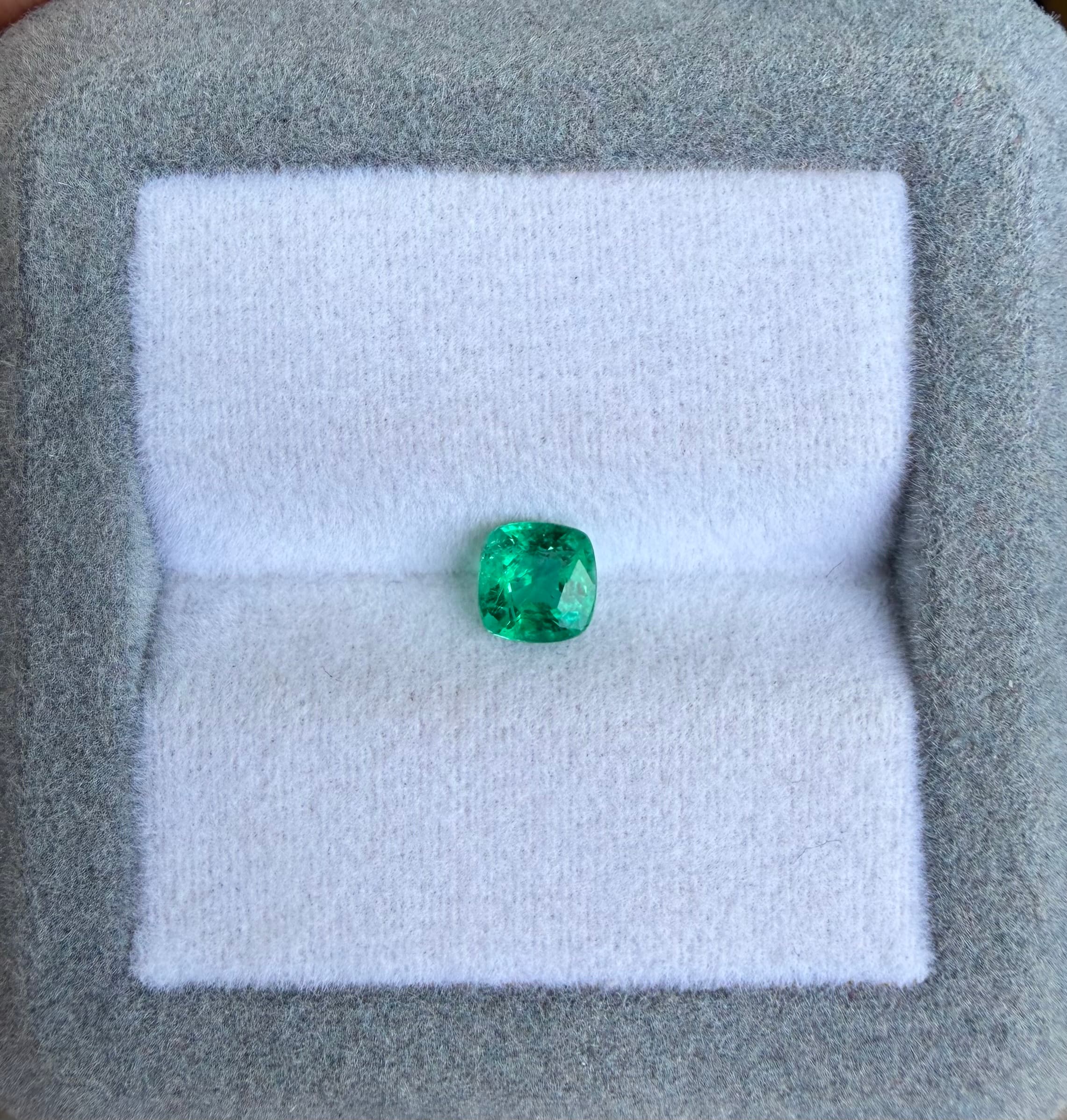 Emeraude de Zambie Coussin de 0,53ct — Zambia