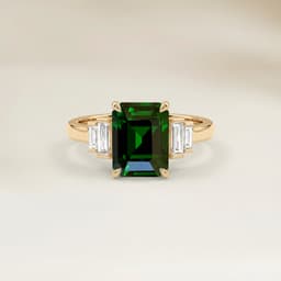 Anel Art Déco Outros Emerald Cut de 1,57ct