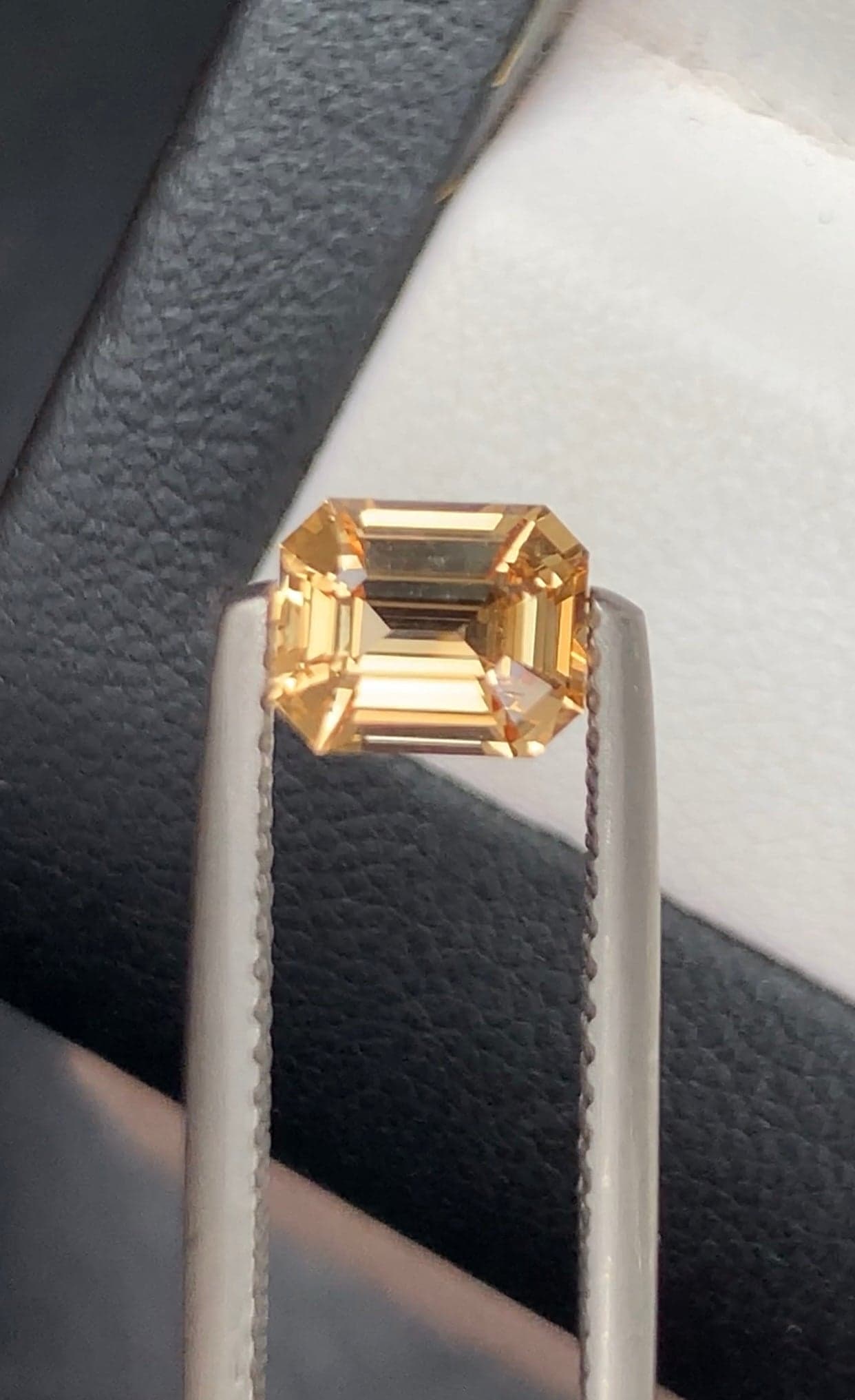 Saphir Orange Emerald Cut de 1,16ct image 2